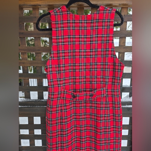 Vintage Plaid Jumper Dress - Picture 9 of 11